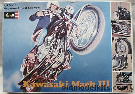 Revell 1/8 Kawasaki Mach III Motorcycle, H1228 plastic model kit